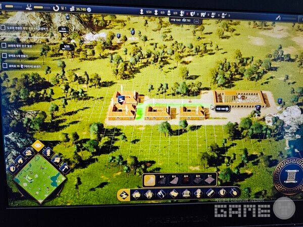 로마 시대로 고정되어 있는만큼 자원도 병력도 로마 시대 상에 맞는 것만 사용하게된다 / 게임와이 촬영&nbsp;