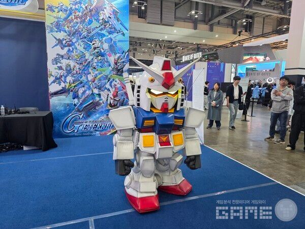 지스타 2025 반다이남코 건담이터널 부스 /게임와이 촬영