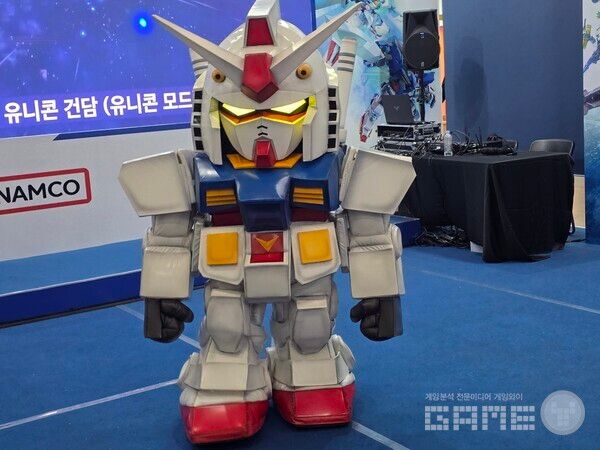 지스타 2025 반다이남코 건담이터널 부스 /게임와이 촬영