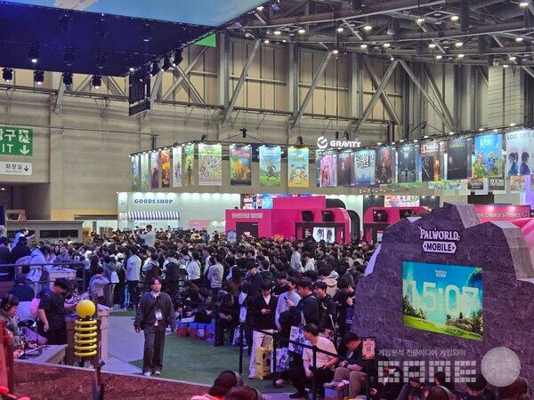 크래프톤 부스 팰월드 모바일 / 게임와이 촬영