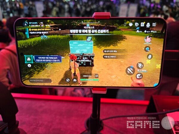 크래프톤 부스 팰월드 모바일 / 게임와이 촬영