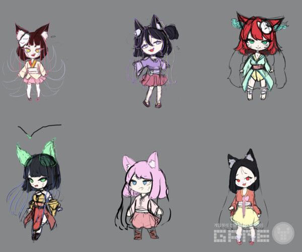 인게임용 구미호 초기 컨셉아트