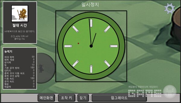 Clock face 시계판 위에 서바이벌 기획 이미지