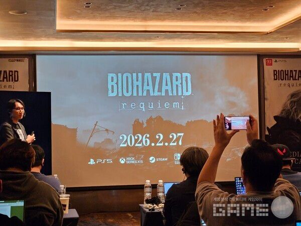 바이오하자드 레퀴엠은 2026년 2월 27일에 PS5를 비롯한 여러 플랫폼에서 출시될 예정이다 / 게임와이 촬영