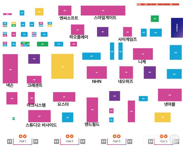 AGF 2025 부스 배치도 /클릭시 확대