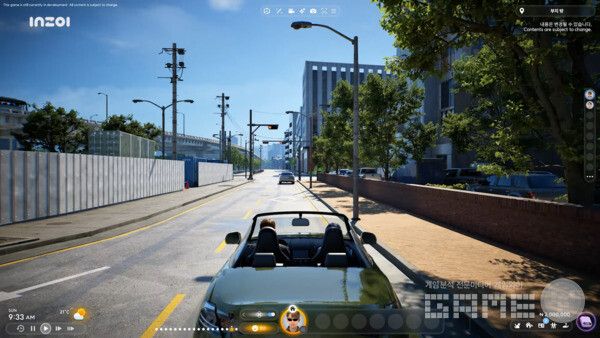 인조이에서의 운전은 당연히 가능하다. 정교함의 차이다 /크래프톤