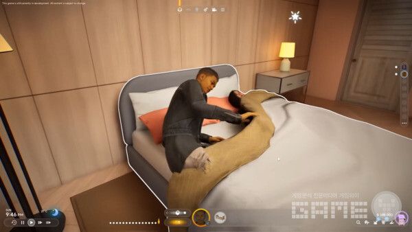 인조이의 침실 장면 /크래프톤