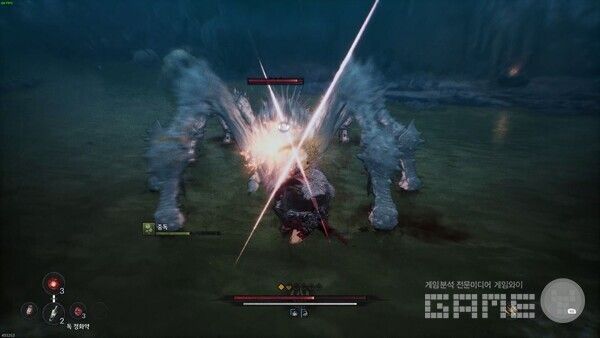 게임을 하면서 처음으로 극찬했던 부분인 독지대와 거미 콤보 / 게임와이 촬영