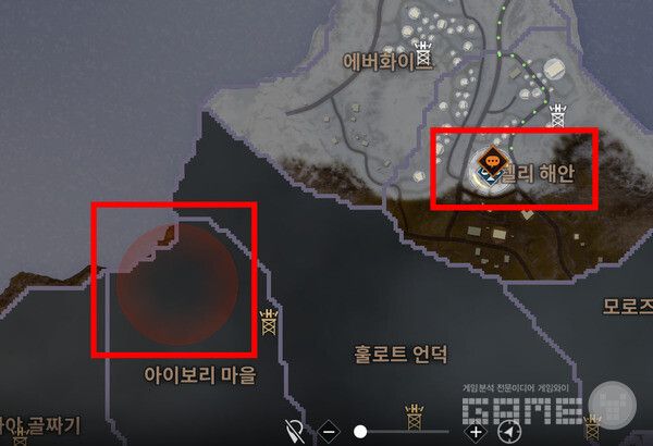 PVP 존 위치의 수가 적어졌고, 순서가 아래로 내려갔다.&nbsp;다키스트데이즈 /게임와이 촬영