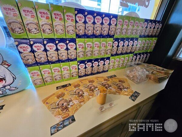 SNS 이벤트를 통해 얻을 수 있는 다양한 굿즈들 / 게임와이 촬영