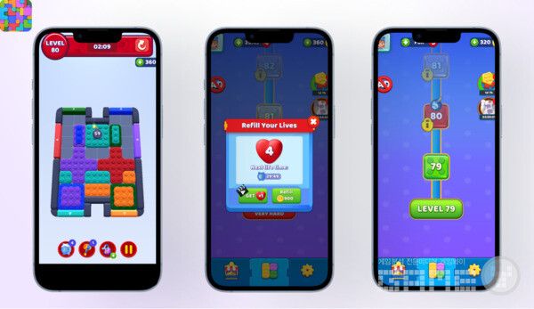 이 게임의 가장 강력한 기능 중 하나는 세심하게 설계된 난이도 곡선과 타이머이다.&nbsp;/앱매직(appmagic.rocks)