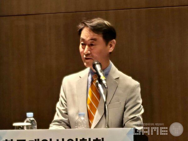 조영기 신임산업협회장 / 게임와이 촬영