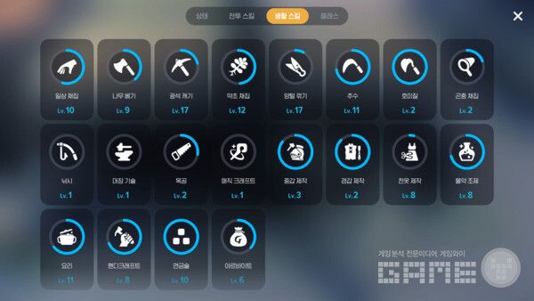 생활 스킬 / 게임와이 촬영