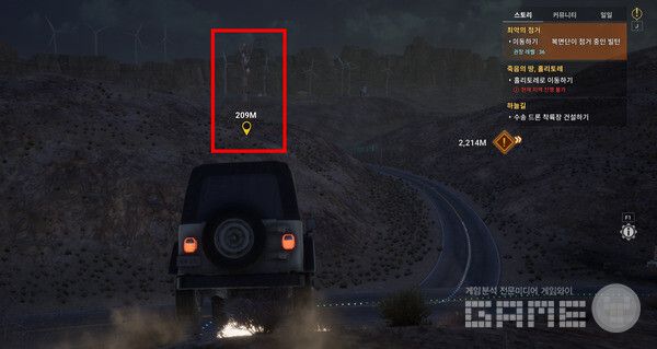 차량으로 탑 주변 몬스터를 쓸어버리는 것도 방법이다.&nbsp;다키스트데이즈 /게임와이 촬영