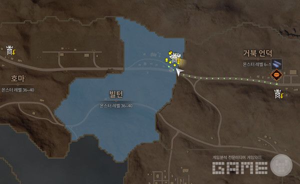 마지막 빌턴 지역의 맵을 밝혔다.&nbsp;다키스트데이즈 /게임와이 촬영