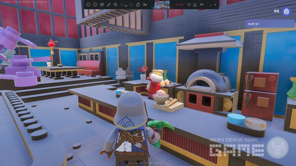 ▲일하고 싶어요. 일은 어떻게 하는 거에요? 레벨이 올라가면 열릴 확장된 브릭 라이프를 위해 일을 해야 한다.&nbsp;레고 포트나이트 브릭라이프 /게임와이 촬영