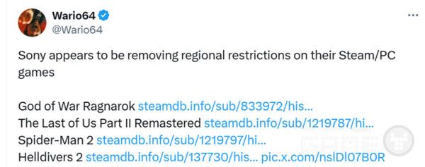 wario64가 밝힌 지역해제 게임 / SNS X