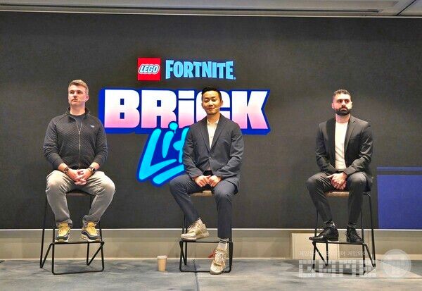 (왼쪽부터)&nbsp;에릭 윌리엄슨(Eric Williamson) 에픽게임즈 디자인 시니어 디렉터,&nbsp;박성철 에픽게임즈 코리아 대표,&nbsp;마이클 모든(Michael Modon) 에픽게임즈 파트너십 시니어 디렉터 / 게임와이 촬영