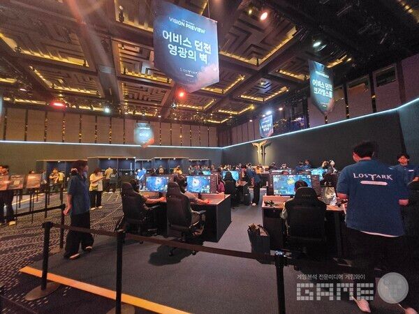 로스트아크 비전프리뷰 시연 현장 / 게임와이 촬영
