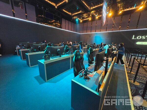 로스트아크 비전프리뷰 시연 현장 / 게임와이 촬영