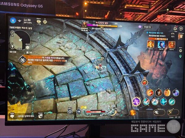 로스트아크 비전프리뷰 시연 현장 / 게임와이 촬영