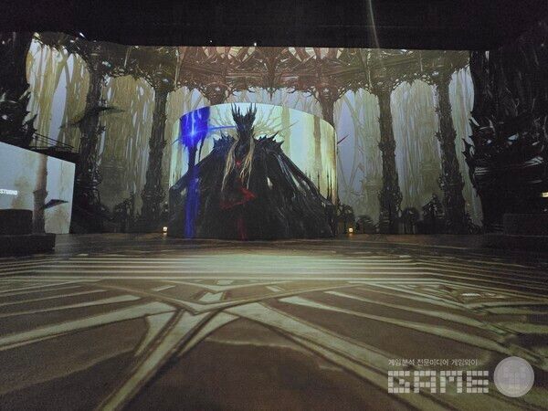 로스트아크 미디어아트 전시회 '빛의 여정' 현장 / 게임와이 촬영