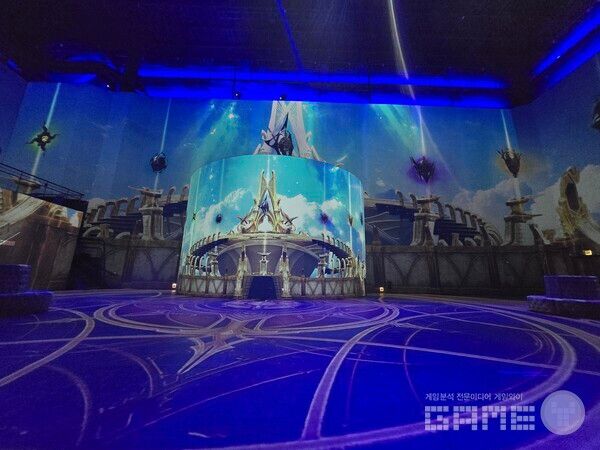 로스트아크 미디어아트 전시회 '빛의 여정' 현장 / 게임와이 촬영