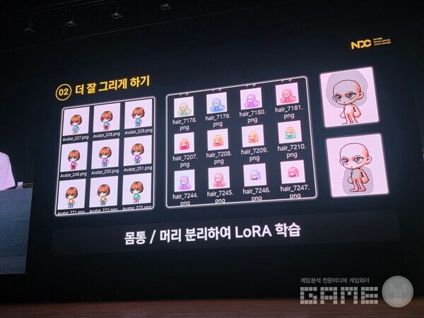 메이플스토리 월드 이미지 생성 AI R&D, 내 딸을 메이플 캐릭터로? NDC /게임와이 촬영