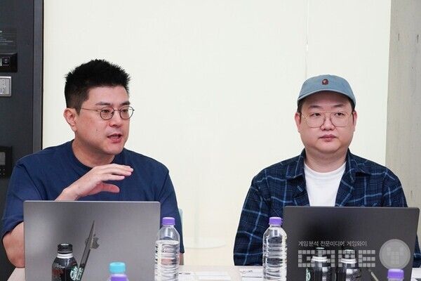 김동선 총괄 PD, 정중재 게임사업실장 /NHN