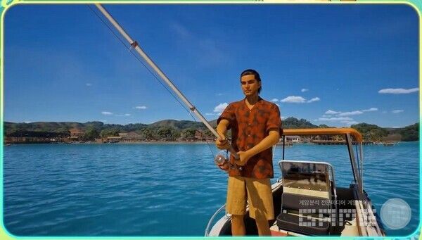 보트 위에서 낚시도 하고