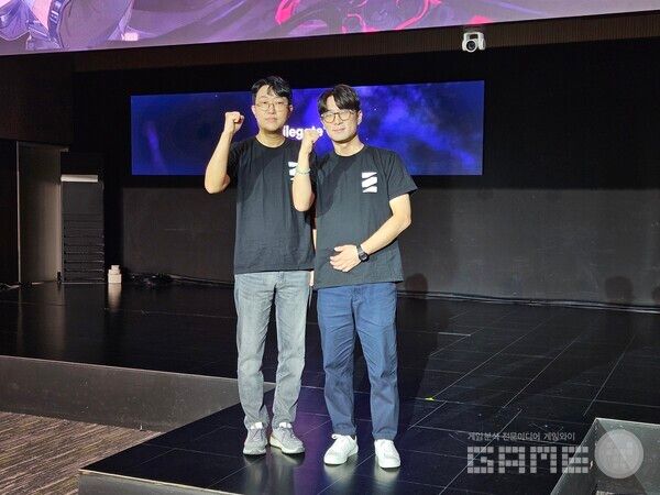 김형석 PD는 카제나 같은 게임이 없기에 이용자들의 많은 관심을 부탁한다고 말했다 / 게임와이 촬영