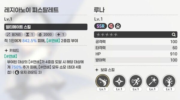 단일 대상 842.5% 피해를 내는 루나 얼티메이트 /아스트라에 오라티오 CBT