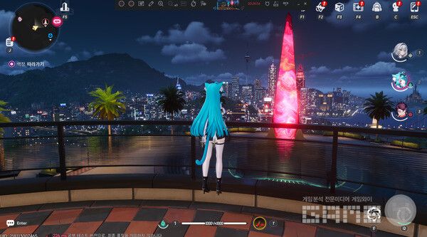 기둥을 터치하여 맵을 밝히는 재미가 쏠쏠하다.&nbsp;이환(NTE) /게임와이 촬영