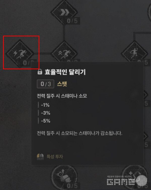 첫 포인트는 야전생존의 효율적인 달리기 3단계에 쓴다.