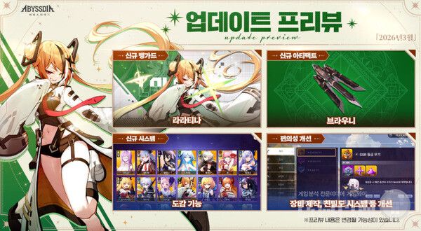 ‘어비스디아’ 소통 방송 통해 첫 업데이트 내용 선공개 /NHN