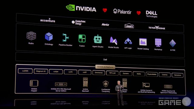 GTC 2026에서 발표중인 젠슨 황(엔비디아 CEO) / 엔비디아 제공