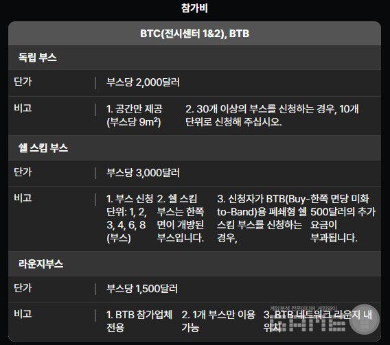 지스타 2026 참가비