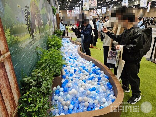 체험존에서 만나볼 수 있는 낚시 이벤트 / 게임와이 촬영