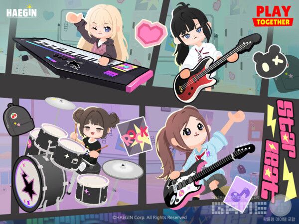  '플레이투게더'는 서비스 5주년을 맞아 '스쿨오브락' 업데이트를 단행했다. 