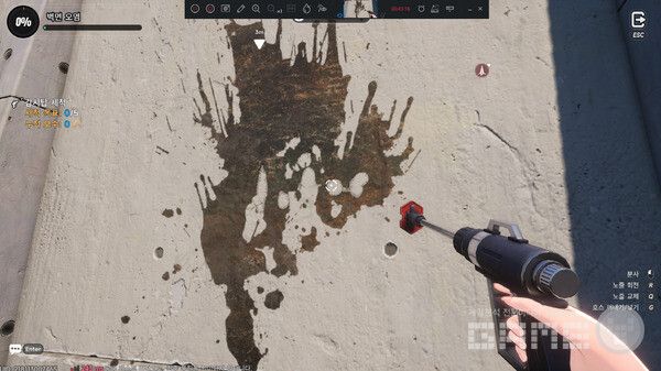 얼룩 지우는 알바(?). 여기서 포기하게 만든다.&nbsp;이환(NTE) /게임와이 촬영