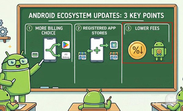 구글 안드로이드 에코시스템 사장 사미르 사마트는 3월 4일 공식 개발자 블로그를 통해 플레이 스토어 비즈니스 모델을 세 가지 축으로 개편한다고 발표했다.