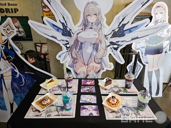 현장에서 구매할 수 있는 4종 메뉴의 모습 / 게임와이 촬영