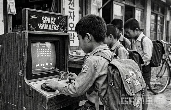 지방에는 문방구 앞에 설치된 조그만 게임기가 오락실의 전부였다. /제미나이