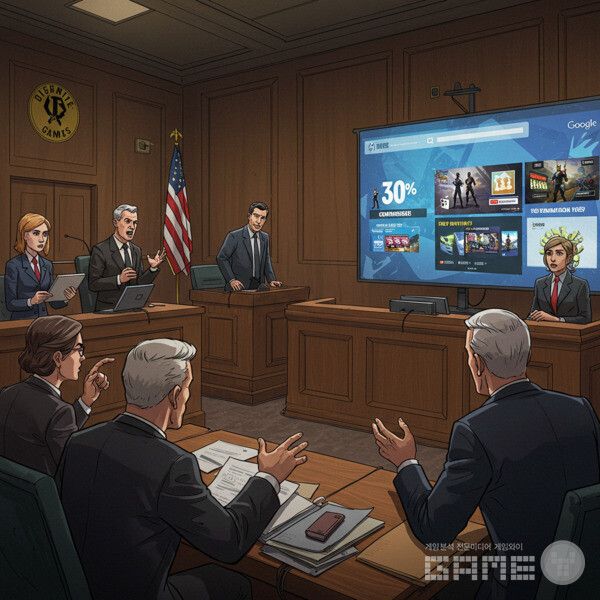 2023년 캘리포니아에서 발생했던 에픽과 구글과의 소송에서 구글이 30% 인앱 결제 수수료를 부과한 것 자체가 불법이라는&nbsp;배심 판결이 나왔다.&nbsp; /제미나이