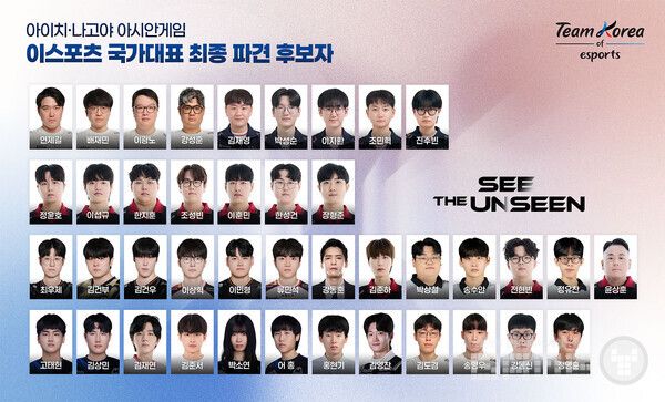 2026 아이치-나고야 이스포츠 국가대표 최종 파견 후보자_전체명단