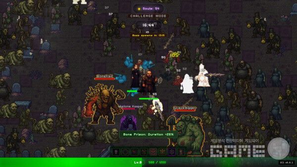 뱀파이어 서바이벌&nbsp;스타일의 불릿 헬 로그라이트 '코덱스 모르티스(Codex Mortis)'