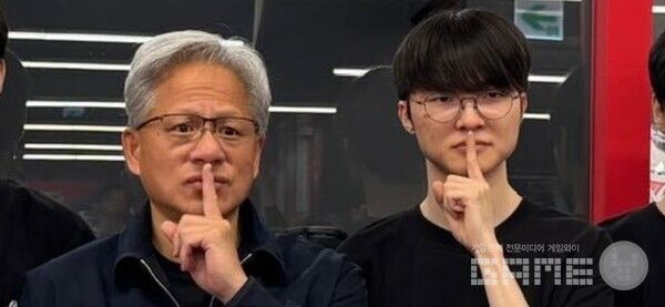 황제 페이커와 AI 시대의 CEO 젠슨 황이 만났다. /엔비디아