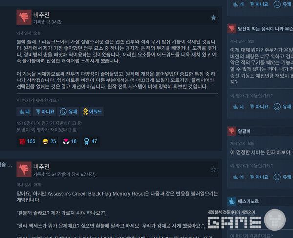 Negative reviews from around the world, full of thumbs-down