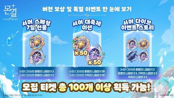 몬길 STAR DIVE 1.2 업데이트 프리뷰