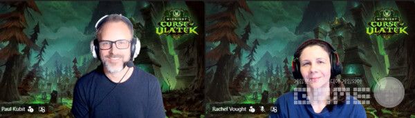 (왼쪽부터)&nbsp;폴 쿠빗(Paul Kubit),&nbsp;어소시에이트 게임 디렉터,&nbsp;&nbsp;레이첼 보트(Rachel Vought),&nbsp;수석 퀘스트 디자이너
